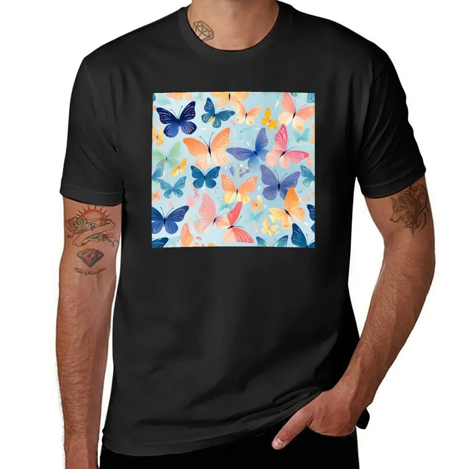 Pastel DreamsCape Pattern Tričko Kawaii oblečenie obyčajné colné dizajn vašich vlastných športových fanúšikov mužov tričko