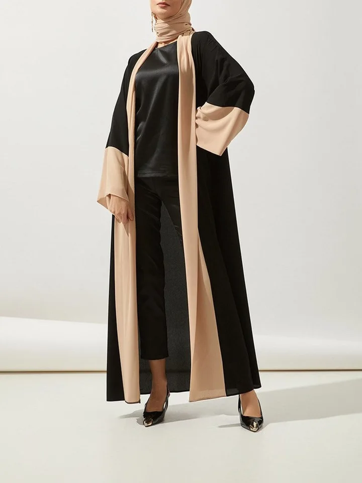 Patchwork elegantné svetové moslimské šaty Wome ochrana pred slnkom turecký abayas dubaj femme abayas pre ženy kaftan femme mulman