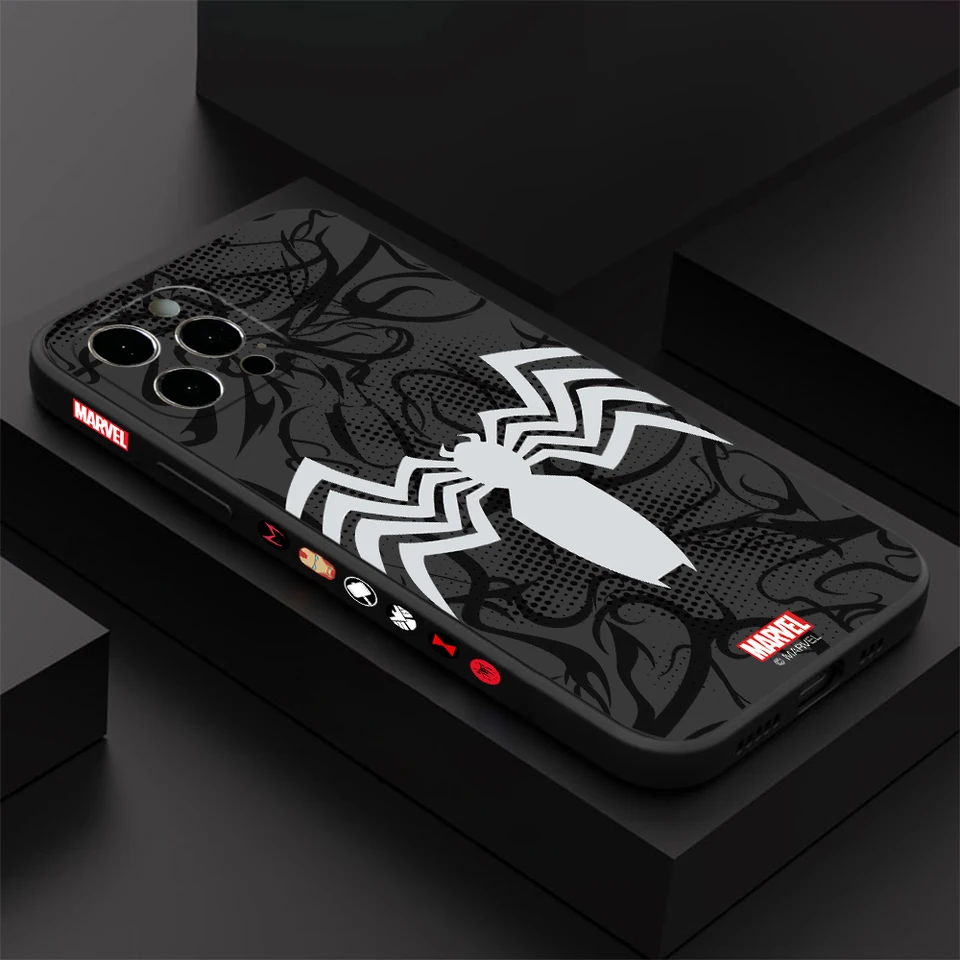 Pavúky na telefón Venom Puzdet pre Samsung Galaxy S25 S24 S23 S22 S21 Ultra Plus 5G S20 FE POZNÁMKA 20 10 Pro Soft TPU Cover TPU