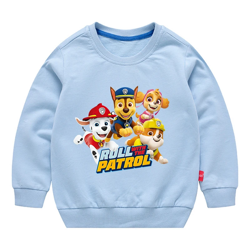 Paw Patrol Kids Spring Cotton Squeshirt Boys anime karikatúry mikiny Dievčatá Jeseň Vousar Top 3-10Y deti chlapec/dievča oblečenie
