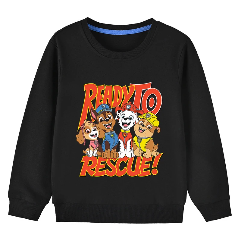 Paw Patrol Mikina bavlnená detská kapucňa roztomilý karikatúra posádka krku topy chlapci dievčatá jarné sviatočné večierok oblečenie dlhé smité topy