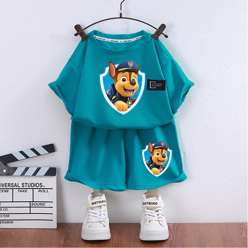 Paw Patrol Obliekanie Skye Chase Cuil Cartoon Characs Tirlt Loose Crew Nefarebné pleť priateľské k krátkym rukávom Darček k narodeninám