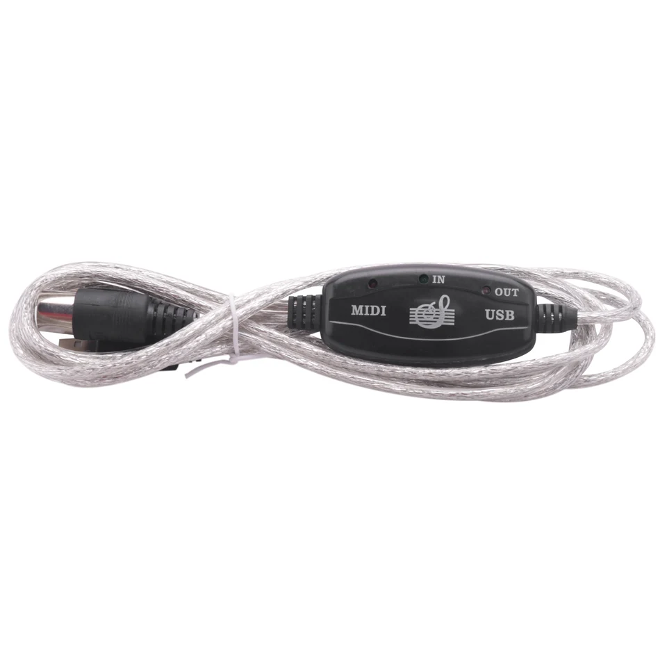 PC Connector Connector MIDI až USB Converter Connector to Synthesitor Music Keyboard Adapter pre domácu hudobnú štúdio