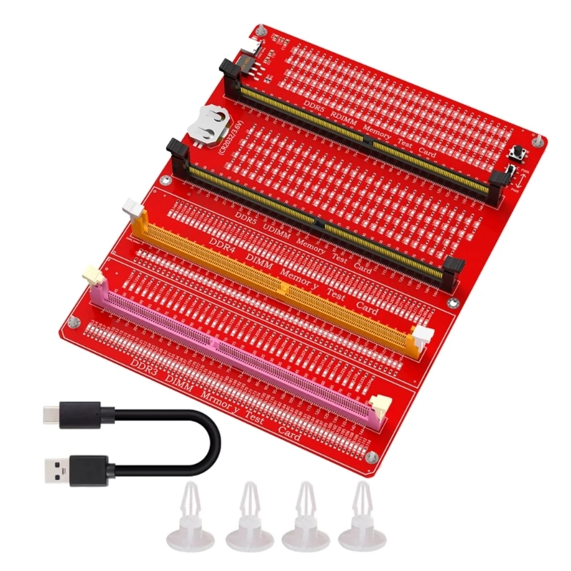 PC DODUP DDR3/DDR4/DDR5 RDIMM/UDIMM Pamäťová karta testera Pamäť s LED svetlom pre počítač serverov Desktop 87HC