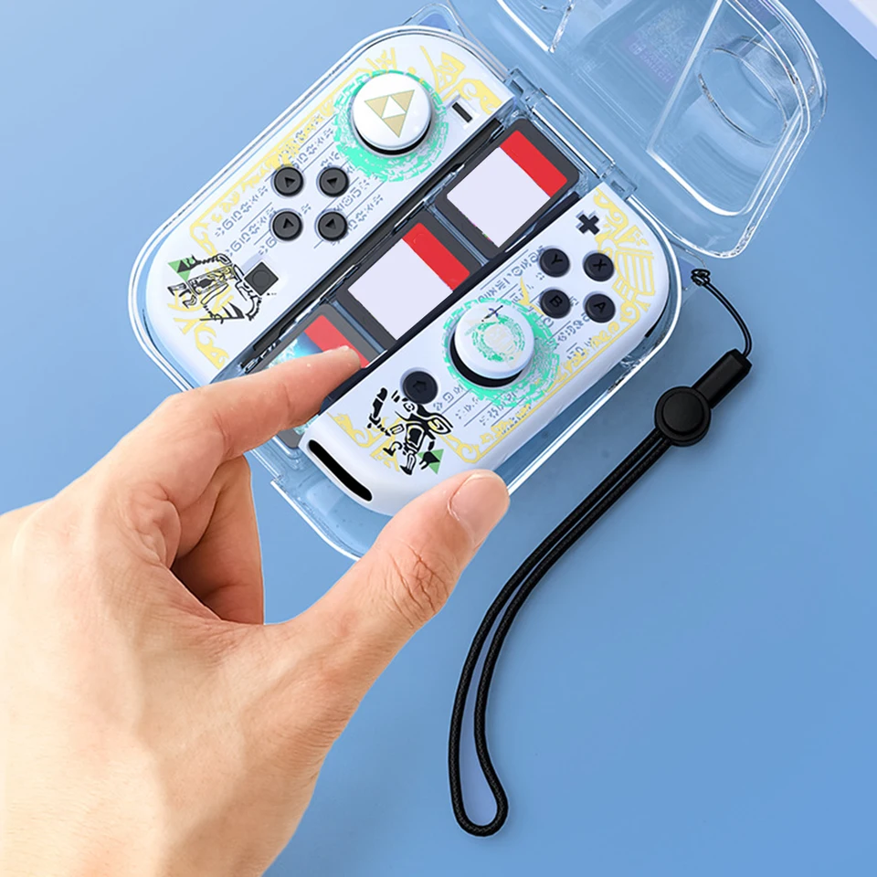 PC Gamepad Ovládač priehľadný box vodotesný priehľadný ochranný plášť pre spínač Nintendo OLED