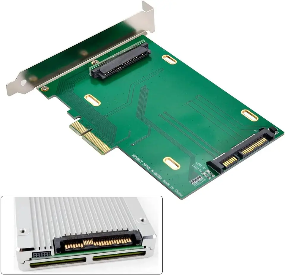 PCI-E 3,0 X4 Lane to U.2 U2 Kit SFF-8639 Hostiteľský adaptér pre základnú dosku Intel a 750 NVME PCIE SSD