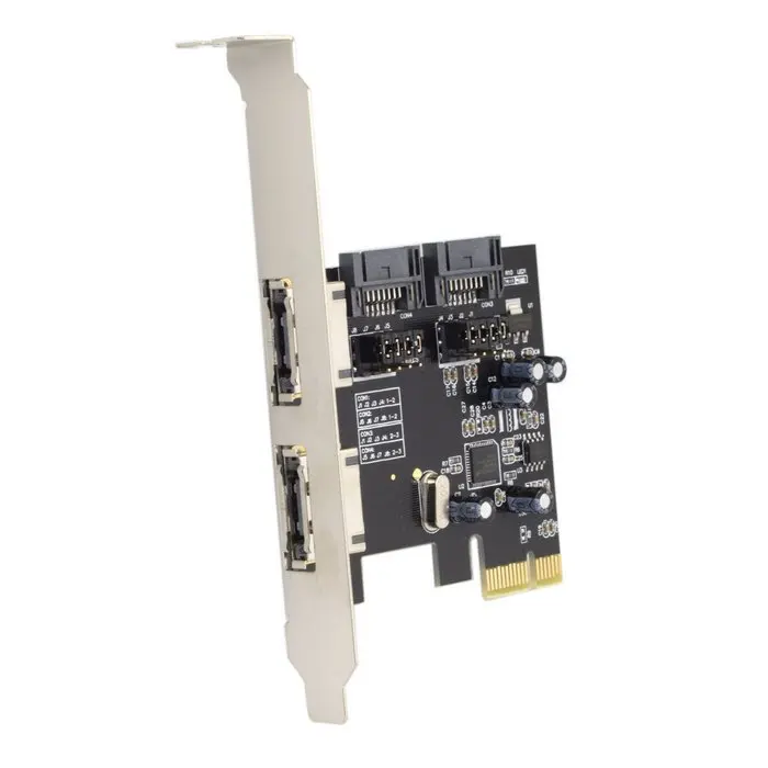 PCI-E až 4 porty SATA 3.0 ESATA PCIE SATA3 6 GBPS expanzná karta PCI-E Adaptér
