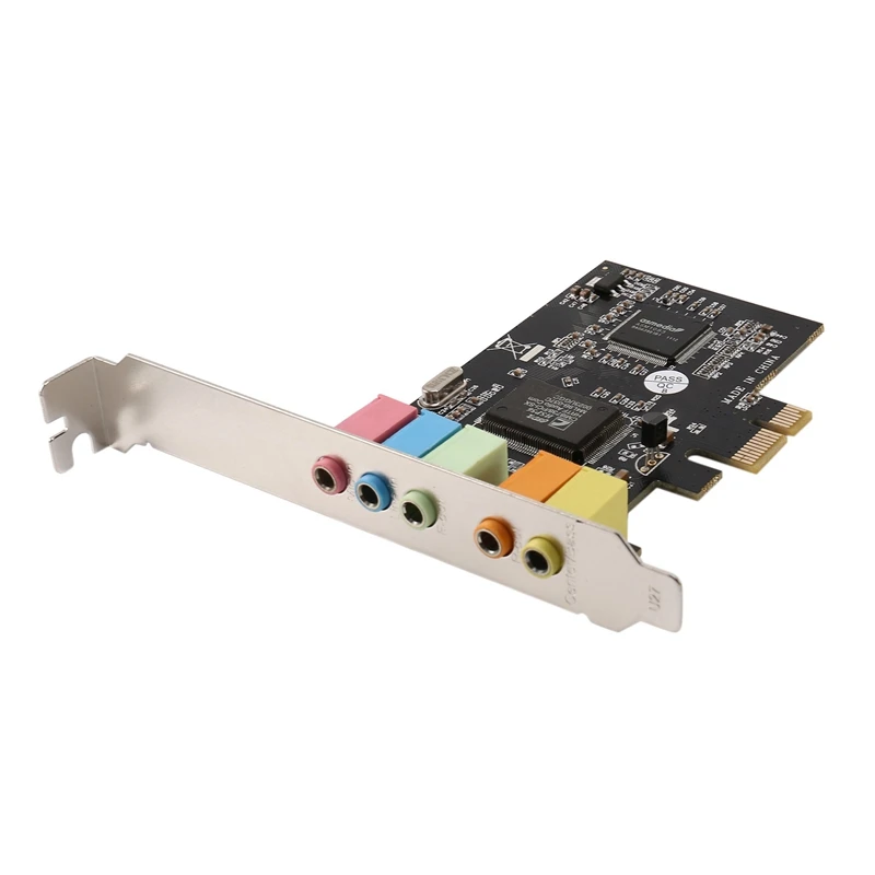 PCIE Zvuková karta PCI-E X1 CMI8738 Chip 32/64 Bit Sound Card Stereo 5.1 Kanál