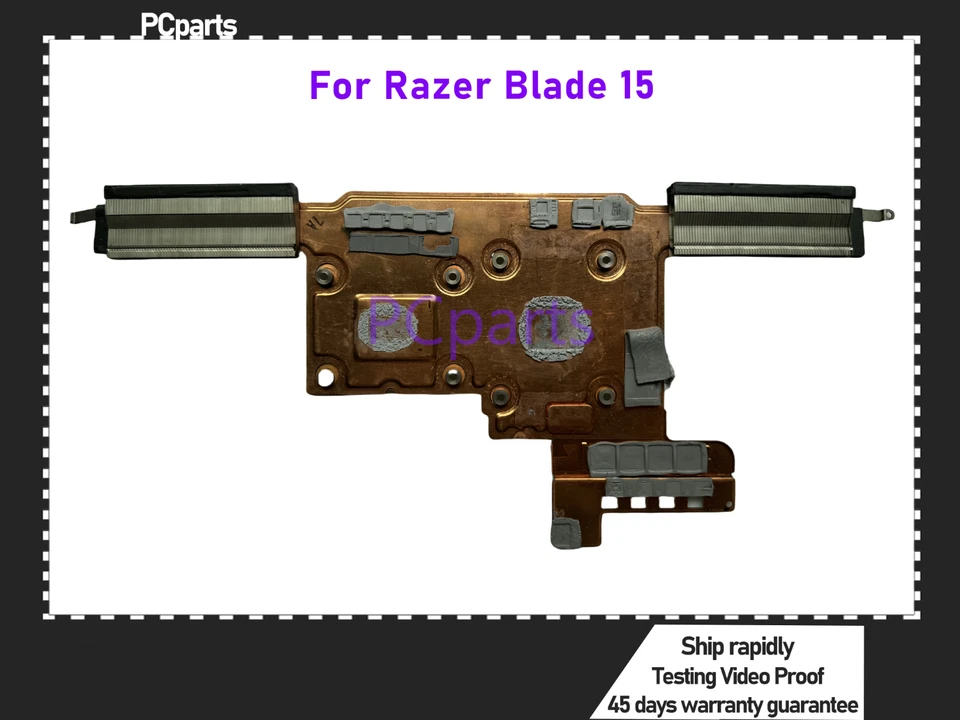 PCPARTS RZ09-02386 pre Razer Blade 15 Elite Edition 2018 prenosný chladiaci chladenie GPU Heatsink Cooper Cooper Radiators 100% testovaný