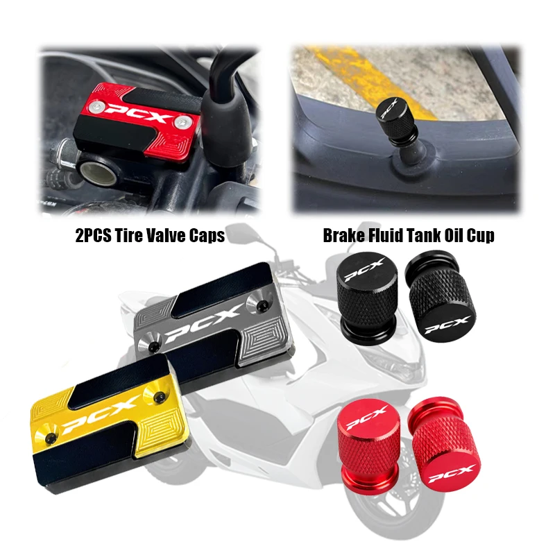 PCX motocyklové príslušenstvo brzdová tekutina Tank Tank Oil Cup Tire Caps pre Honda PCX125 PCX150 PCX160 PCX 125 PCX 160 PCX 150 PCX