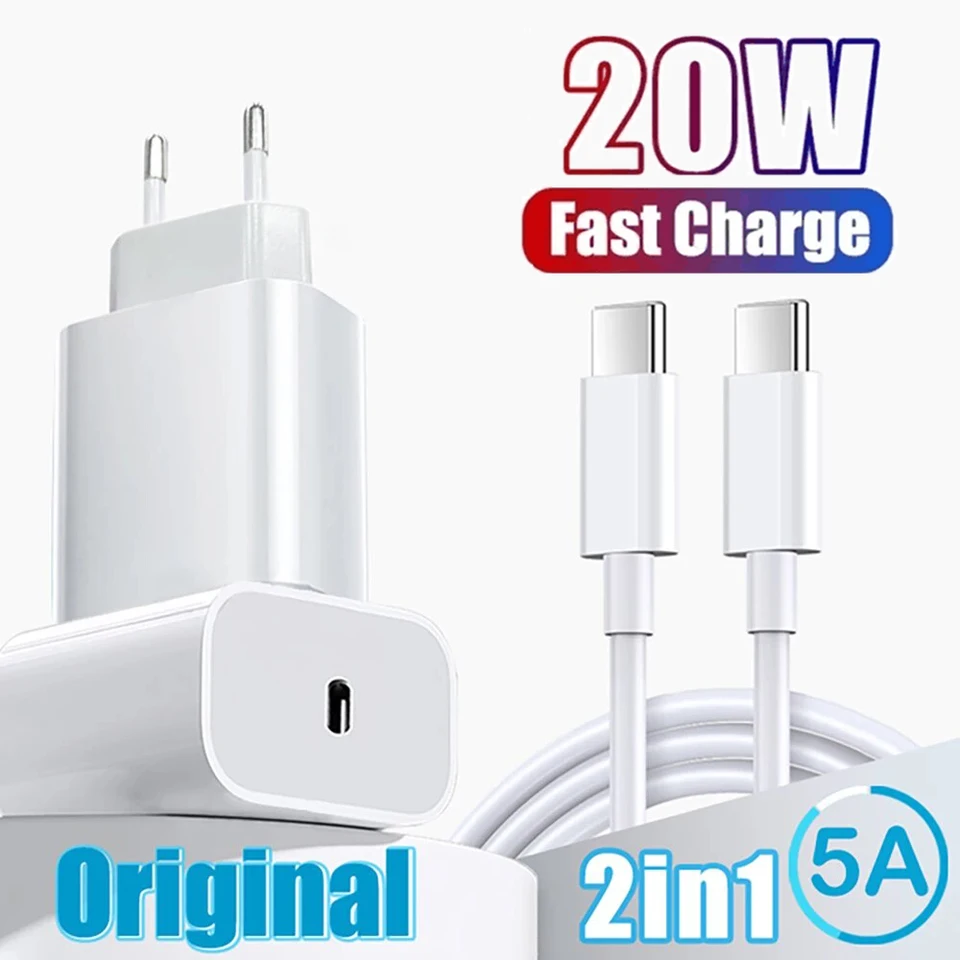PD 20W USB C Typ C Rýchla nabíjačka pre iPhone 15 Rýchle nabíjacie kábel pre Xiaomi Redmi Poznámka Samsung S23 Ultra Type C Phone nabíjačka