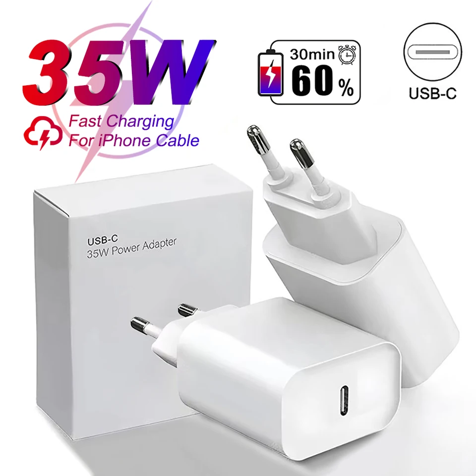 PD 35W Fast Charger pre Apple iPhone 15 16 Pro Max Plus USB Typ-C Rýchly poplatok pre iPhone 14 11 12 13 nabíjacie telefónne príslušenstvo