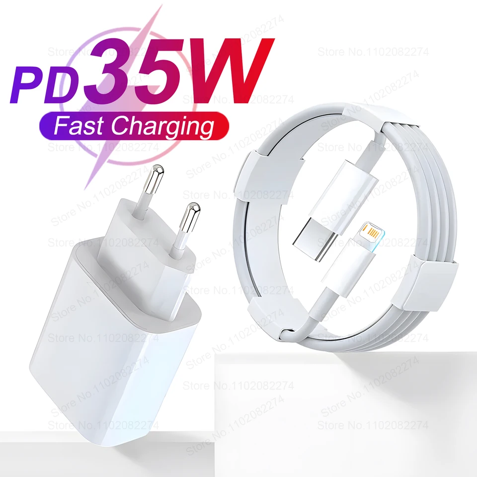 PD 35W USB Typ C Nabíjačka pre iPhone 14 13 12 11 Pro Max Mini 8 Plus XR X XS iPad Air Pro Rýchle nabíjanie kábla pre nabíjačku iPhone