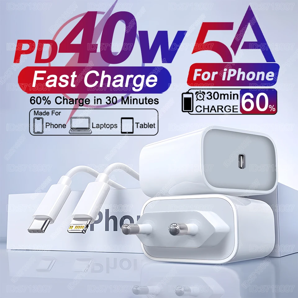 PD 40W Fast Charger pre iPhone 16 11 12 13 14 15 Pro Max Plus rýchly nabíjanie kábla pre nabíjačku telefónu iPhone USB Dátová linka
