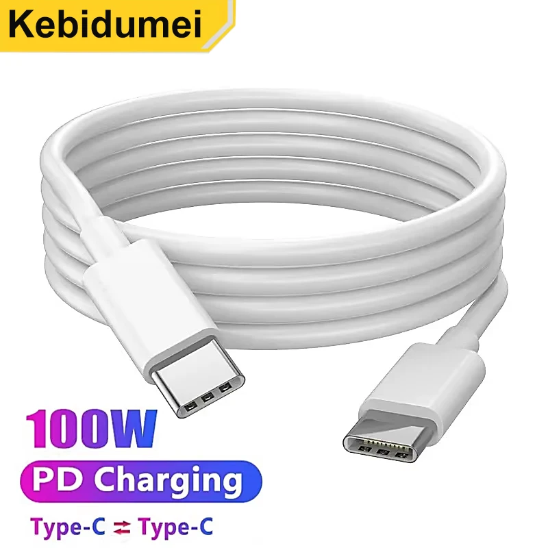 PD 60W USB C až USB Typ C Kábel Fast C až C Nabíjanie Dátový kábel Typ C Typ dátovej linky typu C pre Huawei Samsung Xiaomi MacBook iPad