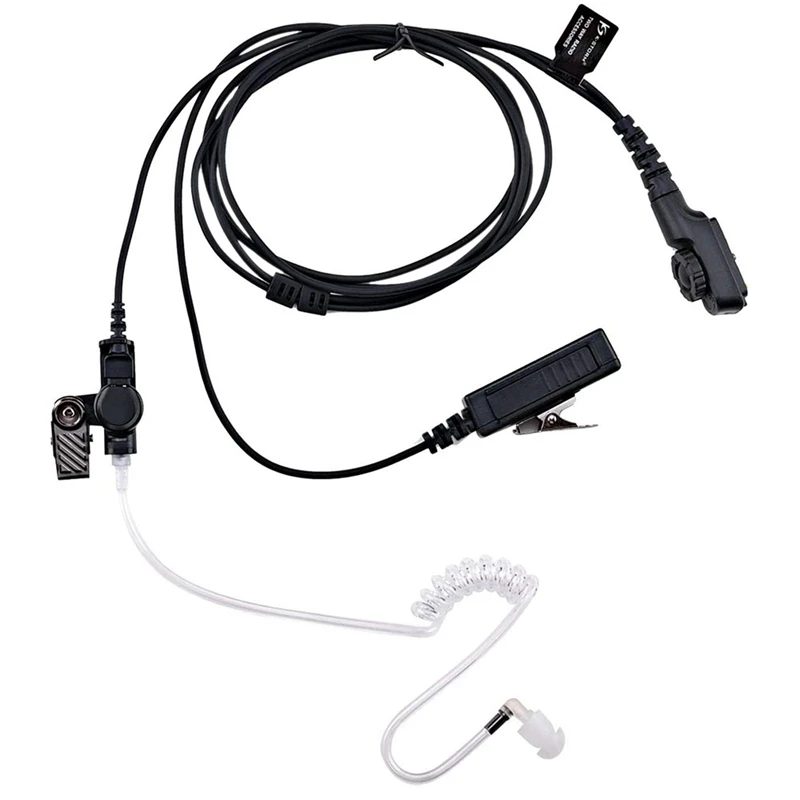 PD782 Akustická trubica slúchadla kompatibilná s pre Hytera PT580 PD702 PD780 Rádio PU Materiál čierny