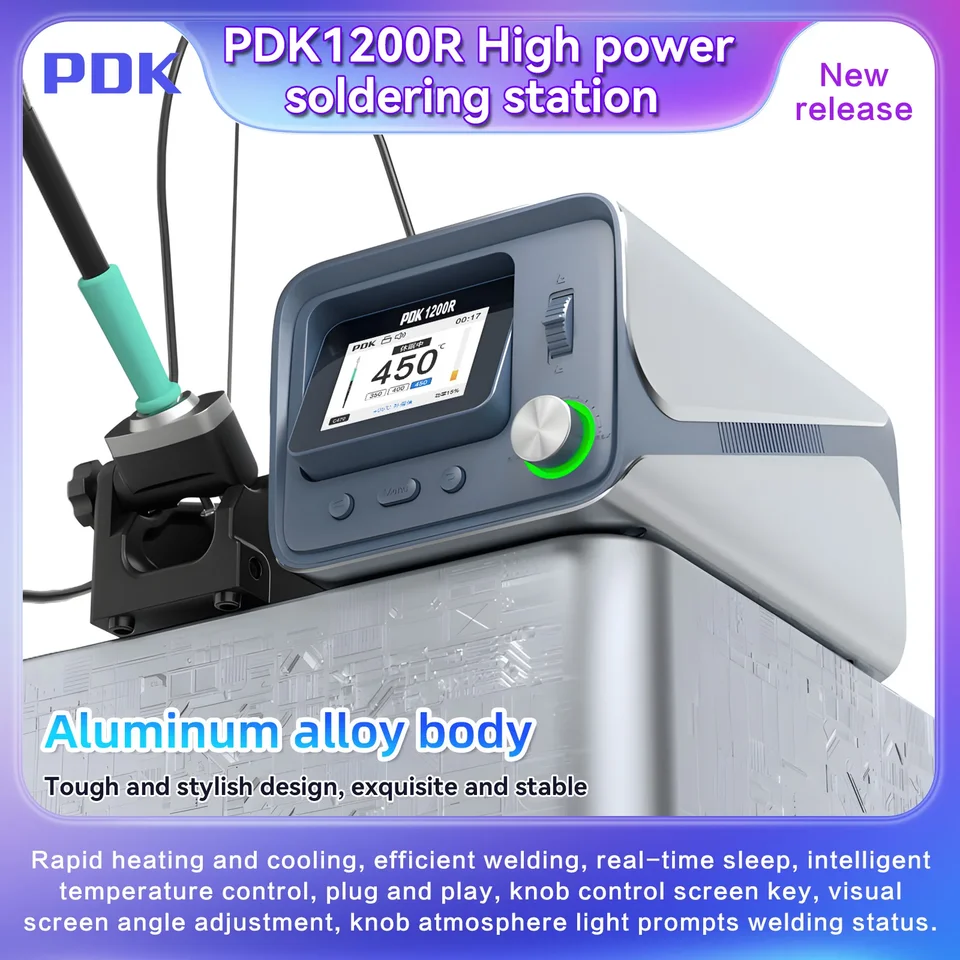 PDK 1200R 400W Rýchle vykurovanie Intelligentná regulácia teploty C470 Spájkatá stanica s rukoväťou T470 pre opravu spájkovania BGA