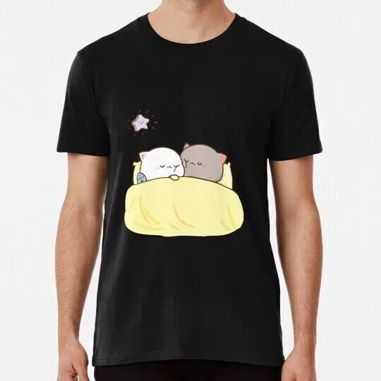Peach a Goma Mochi Cat Sleep S na 5xl vyrobené v tričku USA