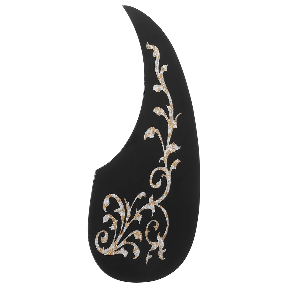Pearl Stickers Guitar Pick Double Coil Anti-Scratch Guard Plate Black Pickguard