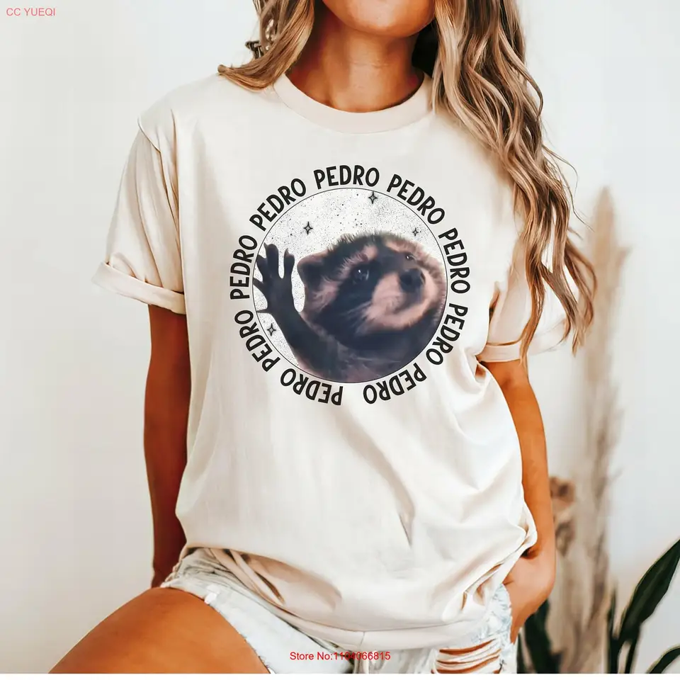 Pedro mývalové vintage tričká retro mývalové milovníci košele vtipné rackcon nadmerne umývané dlhodobé alebo krátke rukávy