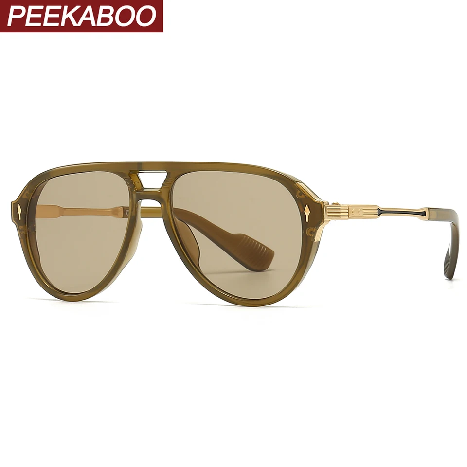 Peekaboo Half Metal Retro Slnečné okuliare pre ženy Hot Sale Dámy Mužské slnečné okulia