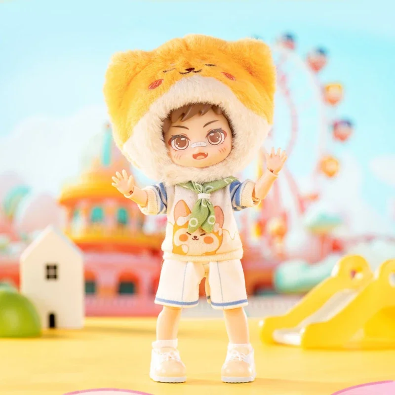 Peetsoon Garden Party Series OB11 1/12 BJD Pohyblivé bábiky Anime figúrky pre deti pre deti Darčekové dekoratívne ozdoby