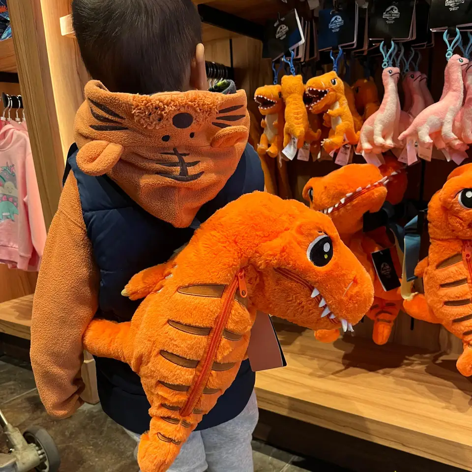 Pekingové štúdiá Jurassic World Hand Puppet Pen Tack Storage Batch Batoh roztomilé plyšové hračky Boys and Girls Darček Vianoce