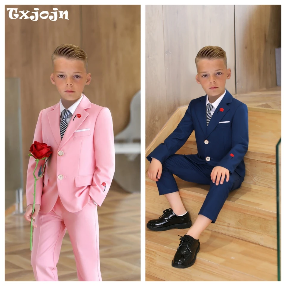 Pekní chlapci Slim Fit Suits Wedding Ring Nosije