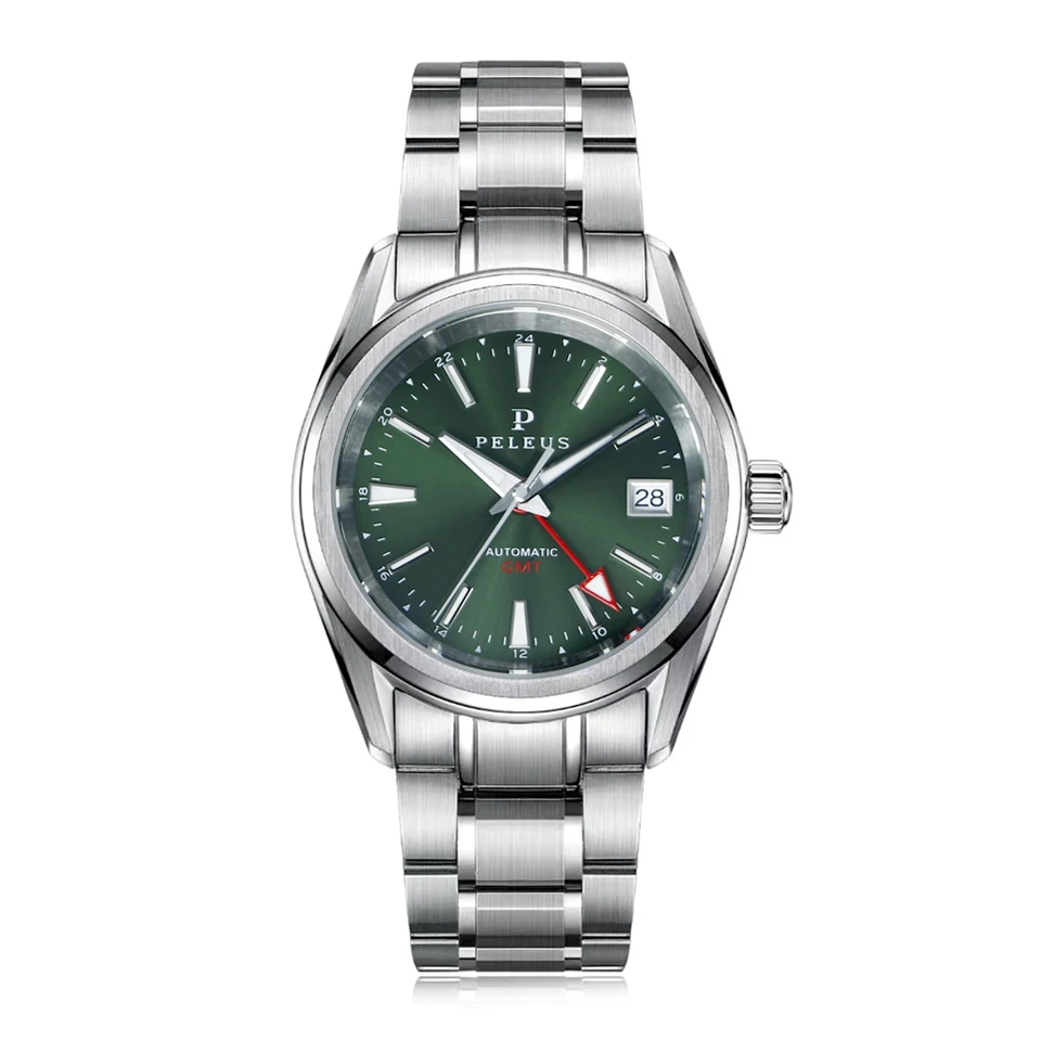 Peleus vintage 38 mm potápači Watch Nové upgradované pre mužov luxusný NH34 Automatický mechanický vodotesný 100 m