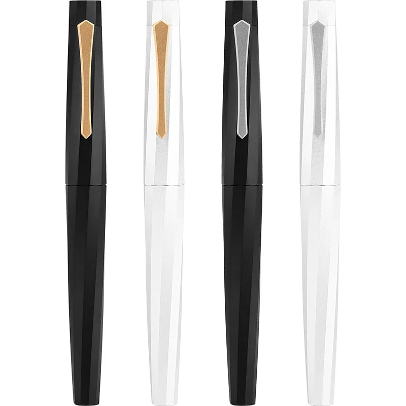Penbbs 380 Fountain Pen Anóda Octagonálna hliníková zliatina Iridium médium/jemný hrot módne píše