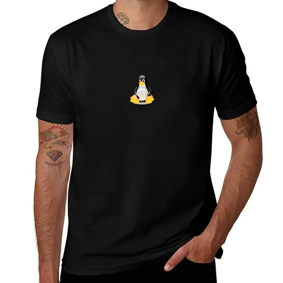 Penguin linux tux krištáľové tričko Tričko grafické tričká Rapper Grafické odpaliská plus veľkosti vrcholov pánske grafické tričká vtipné