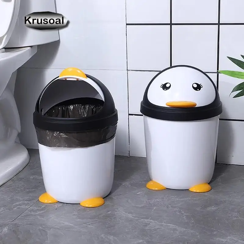 Penguin Trash plechovka Kúpeľňa kúpeľňa toaleta spálňa obývacia izba odpadky Kuchyňa Kuchyňa Plastové doštičky Sundries Sundries Sundries Pathar Box