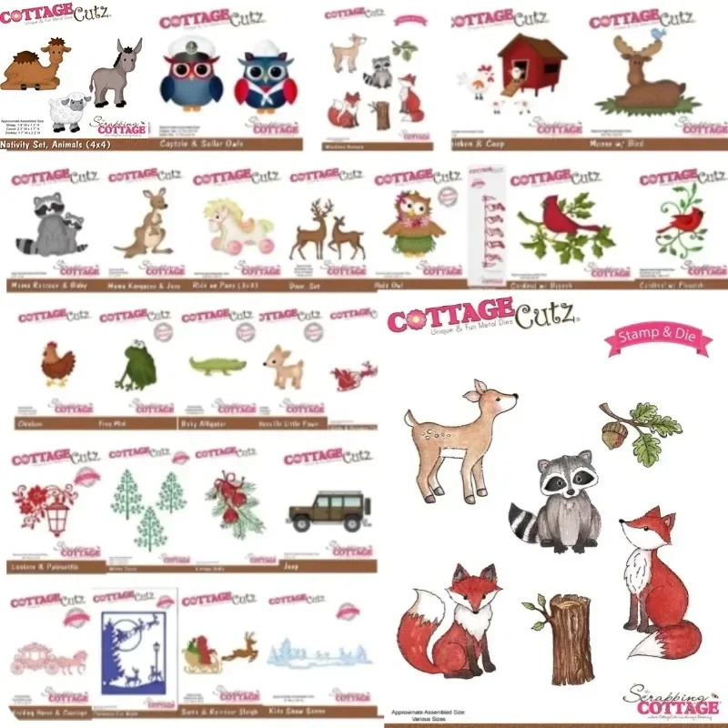 Penguíny MoldCouple Set Metal Cutting Dies Scrapbook Diary Dekorácie Šablóna Razenie Šablóna DIY Pozemná karta Ručne vyrobená Nová