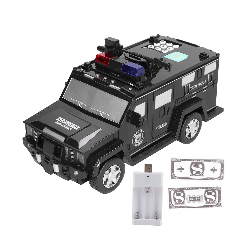 Peniaze bankové auto elektronické cool obrnené auto Piggy Bank Fingerprint ľahko použiteľný pre deti pre deti na darček k narodeninám festival