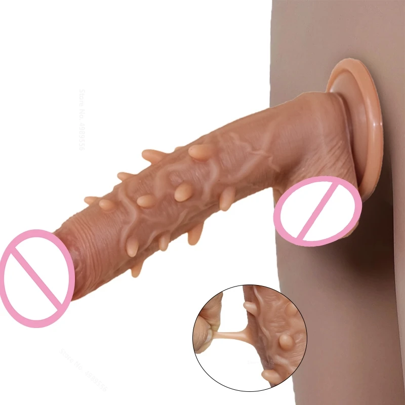 Penis dildo Dick Cock Sex Hračky pre ženy Sexuálne dildos žena remienok na dildo koži pocit 18 pre dospelých masturbáciu zadku