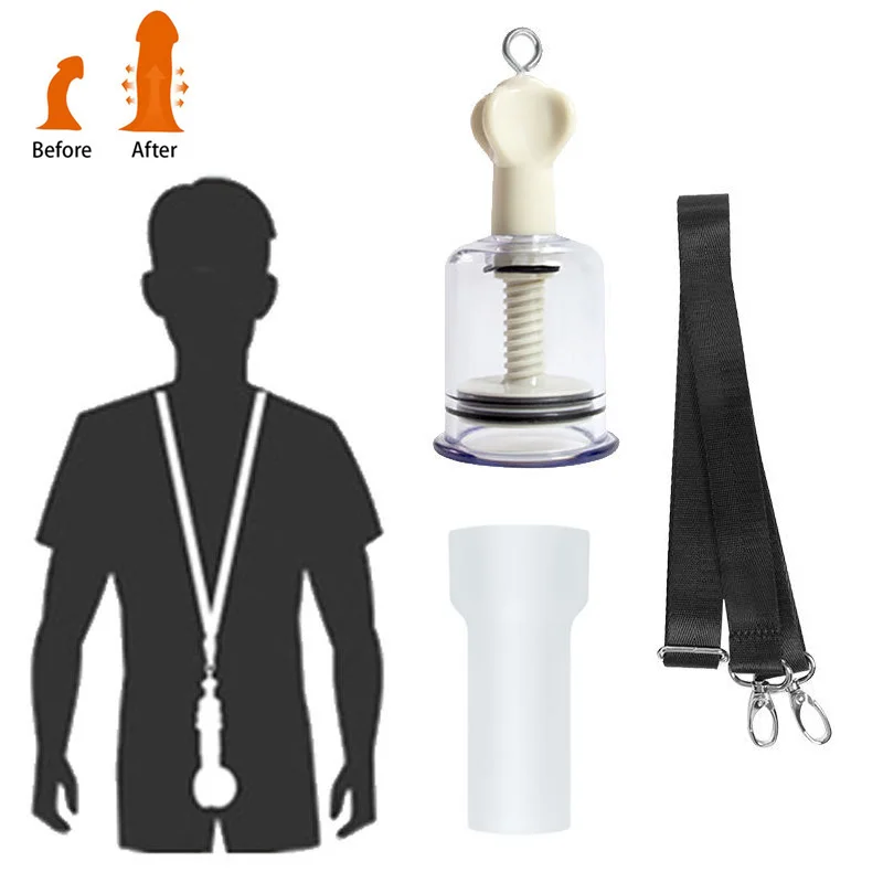 Penis Pump Extender Zväčšený pásový hander rukoväť Vákuové šálky nosidlá SEX Hračky pre mužov pre mužov