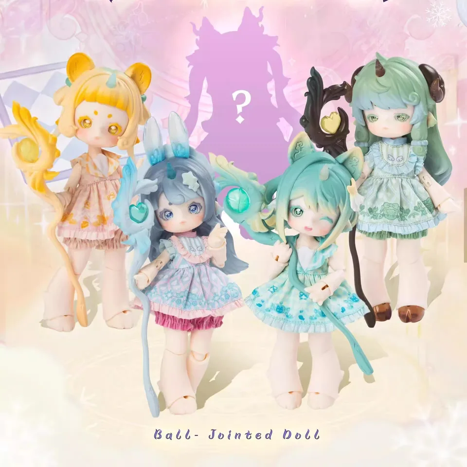 Penny's Box Antu Cute Beast Magic Series 1/6 Blind Box Bjd BJD spájal kĺbové zviera Beast Body anime hnuteľná dievčina postava vianočný darček