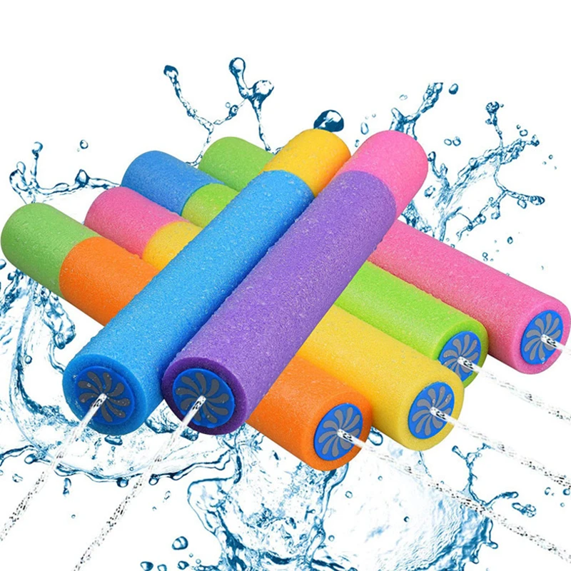 Penová vodná pištoľ v lete Pull Typ Foam Water Gun Hračky pláž pláž bazén kúpeľňové dieťa interakcie