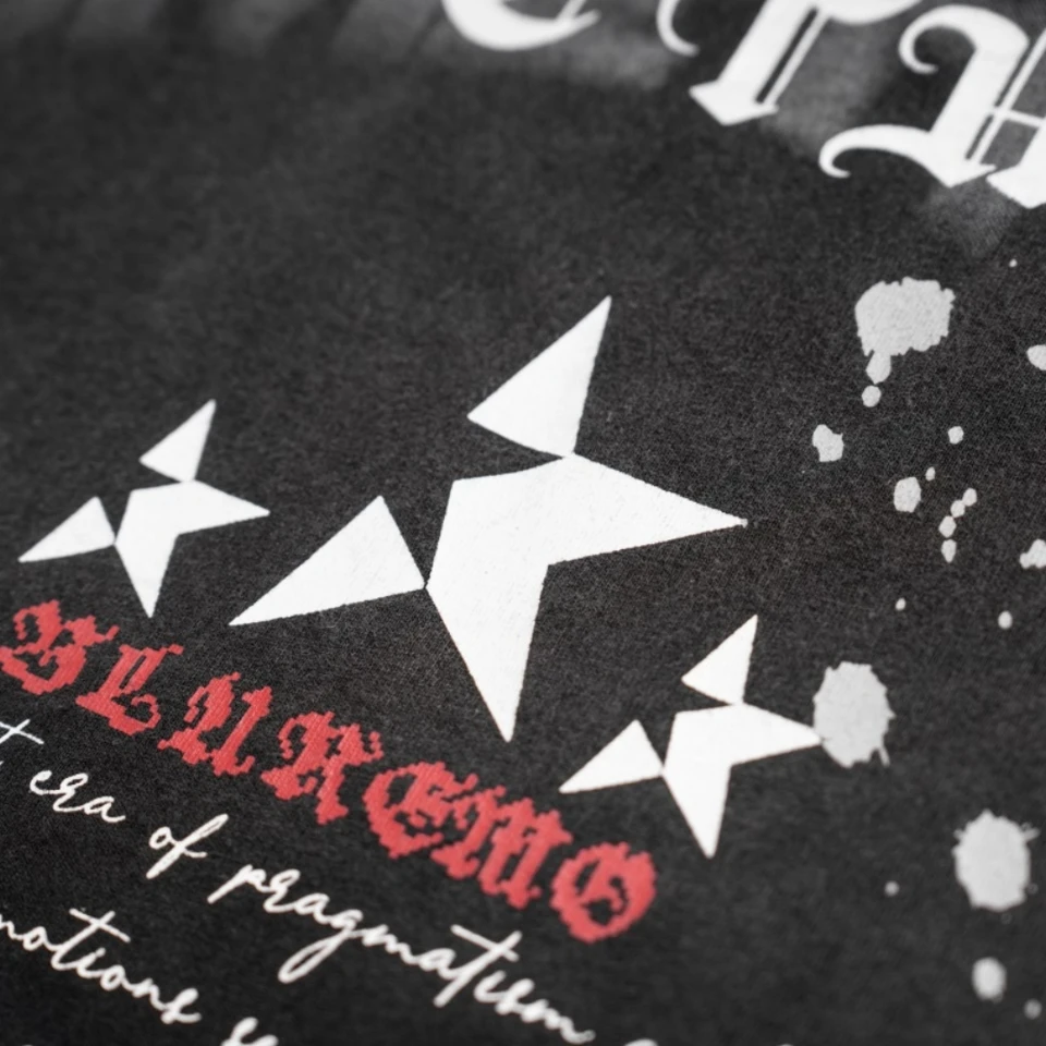 Pentagram vytlačené umývané dámske dámske tričká unisex veľké goth estetické letné vrchol