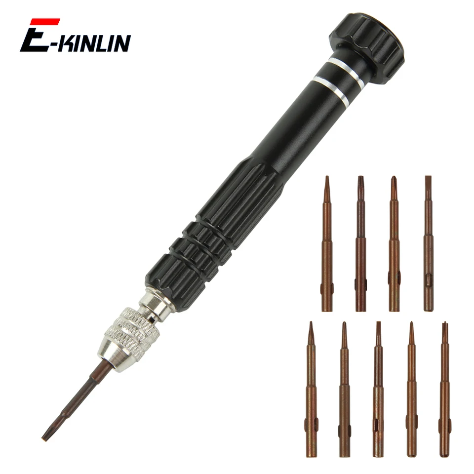 Pentalobe Torx krížová plochá hlava Magnetický skrutkovač bitové nástroje Demassemble pre iPhone Android Mobile Phone Open Tool