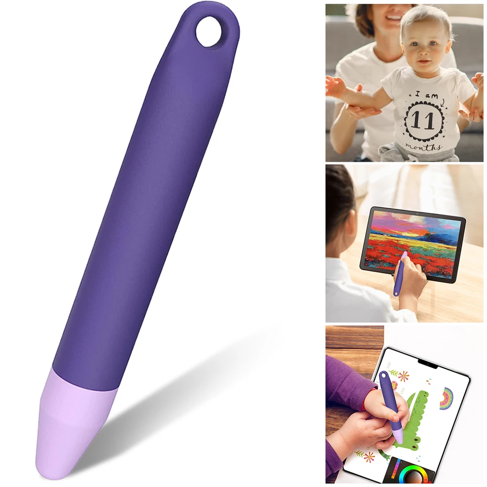 Peny s perami priateľskými k deťom so stylusovými perami Tethers Tablet Stylus Easy Grip Pen Pen Pen ceruzka pre iPad Air Mini Pro pre Amazon Fire Kids