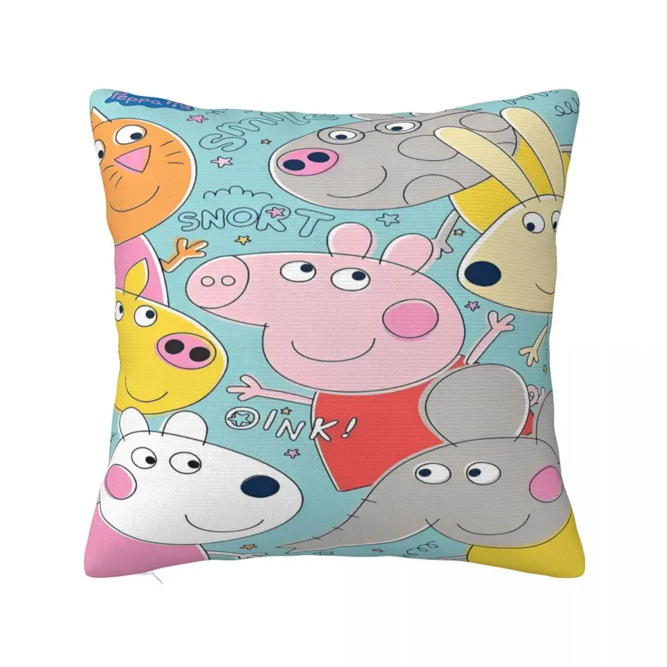 Peppa ošípané vankúšom vankúšový vankúšik vankúši