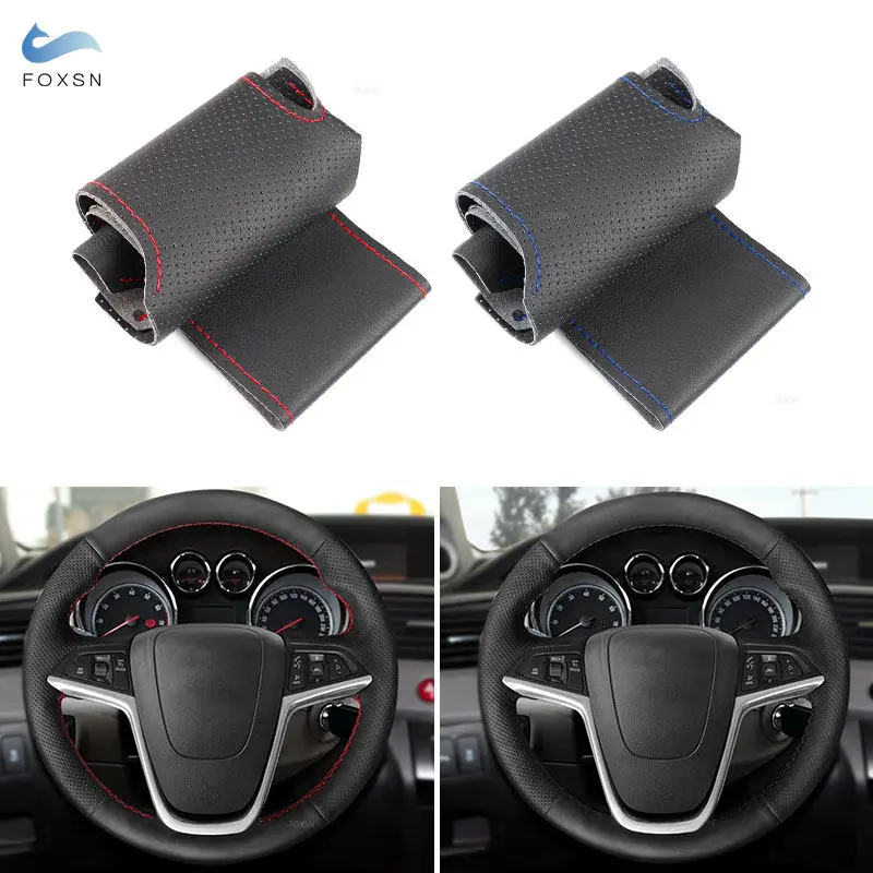 Perforované obloženie krytu volantu z mikrovlákna pre opel Vauxhall Holden Astra J 2009-2015 Meriva B 2010-2017 Zafira C 2011-2016