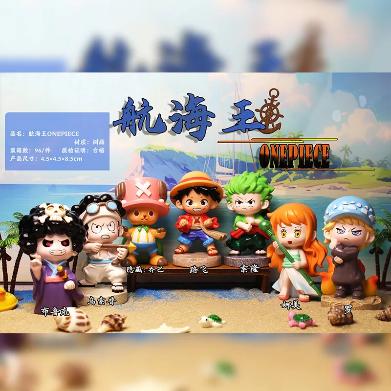 Periférie anime One Piece Blind Box Kreatívne trendy hračky Figuríny stolové počítače stolové dekorácie ozdoby chlapcov
