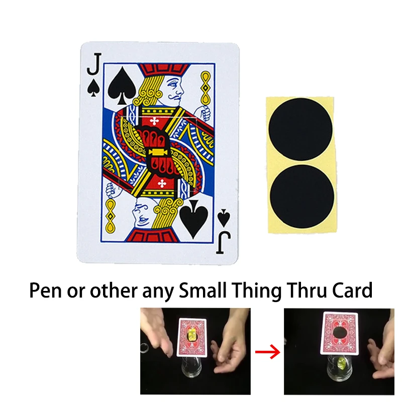 Pero alebo iné malé veci prostredníctvom karty JC Magic Tricks Black Hole Magic Tricks Card Close Up Up Street Illusions Gimmicks Mentlis