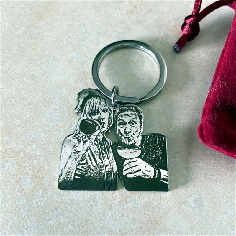 Personalizovaná fotografia Prispôsobená Keychain Dog Pet Keychain z nehrdzavejúce