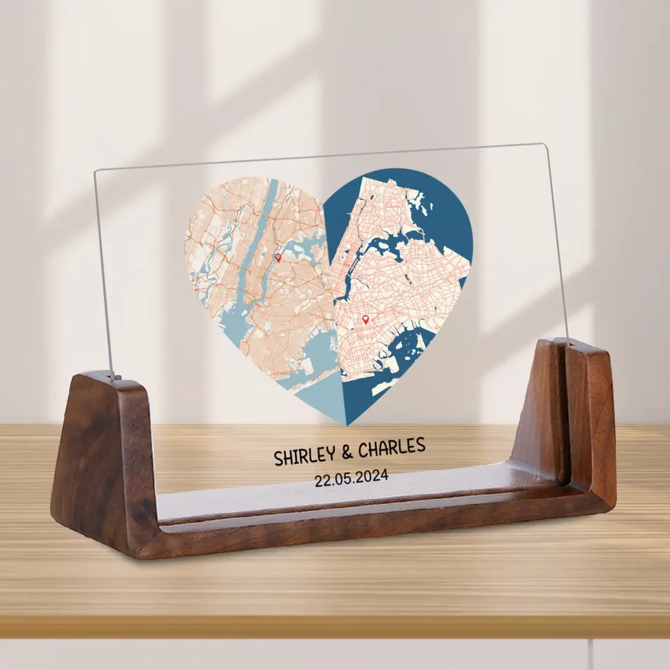 Personalizovaná mapa srdca Obrázok Obrázok Svadobné výročie darček pre pár žien Muži cestovanie milovníka vlastné domáce dekorácie Fotografie Fotografie