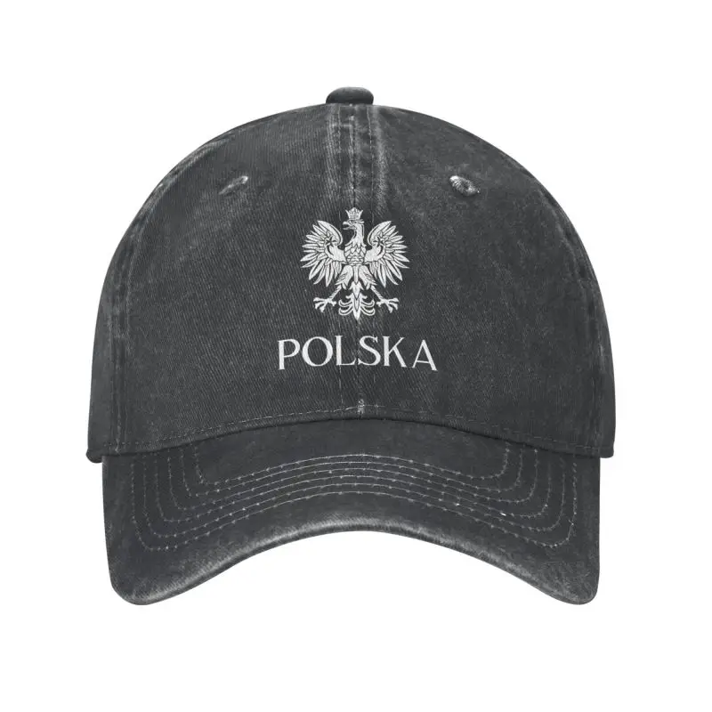 Personalizovaný bavlnený Poľsko Polska Flag Baseball Cap Ženy Men Priedušné lewandowski poľské kabát zbraní ocko klobúk Streetwear