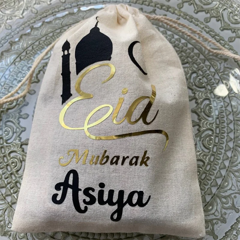Personalizovaný Eid Mubarak Prítomný Candy Money Card Bat