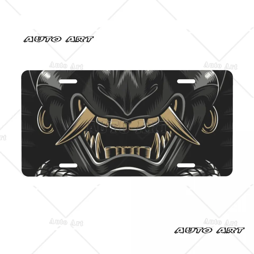 Personalizovaný Japonsko Samurai Demon ONI ŠPZ